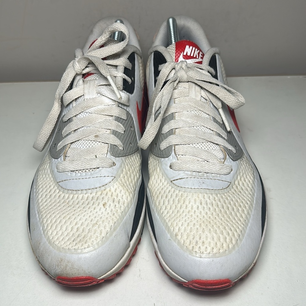 Nike Air Max 1 G White and Red golf cleat Shoes - Picture 4 of 9